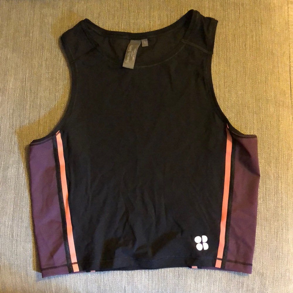 Sweaty Betty homestraight run crop top